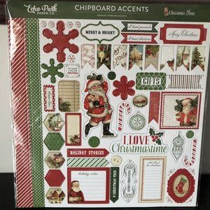 Echo Park Chipboard Accents Christmas Time